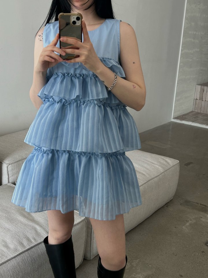 Buckle - Korean Women Fashion - #womensfashion - Bass Frill One-piece - 5