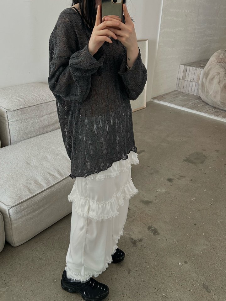 Buckle - Korean Women Fashion - #womensfashion - Satin Cancan Skirt - 5