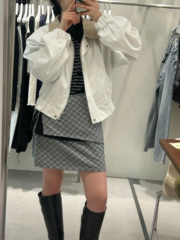 Buckle - Korean Women Fashion - #womensfashion - Check Wrap Skirt - 10
