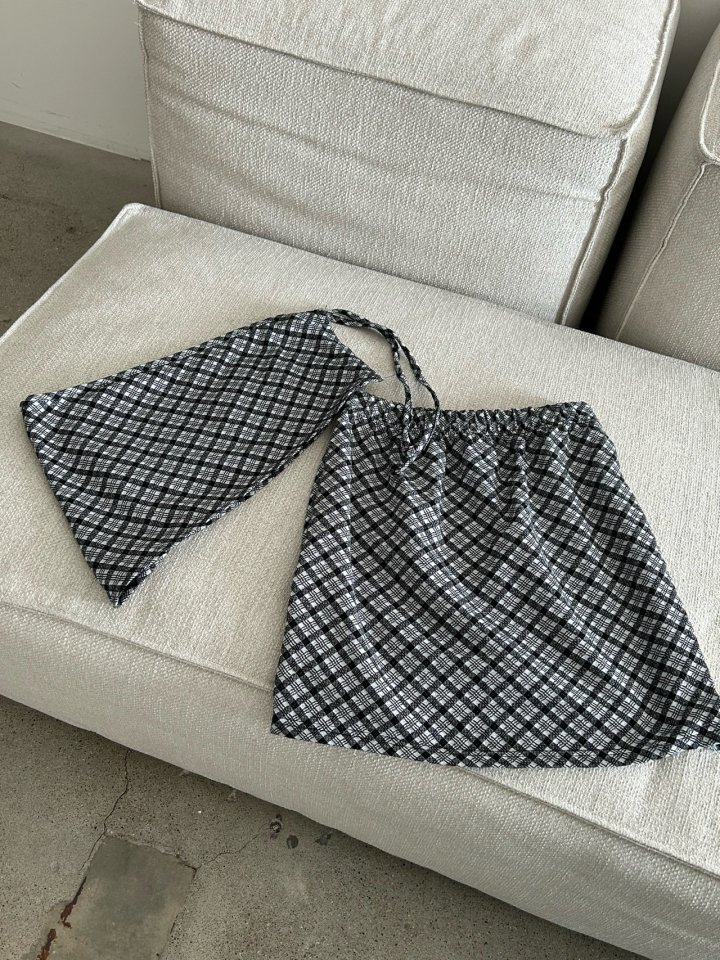 Buckle - Korean Women Fashion - #womensfashion - Check Wrap Skirt - 2