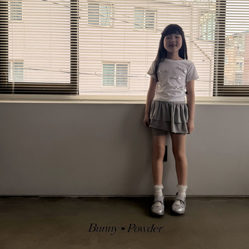 Bunny Powder - Korean Children Fashion - #Kfashion4kids - Ribbon Pearl Tee - 7