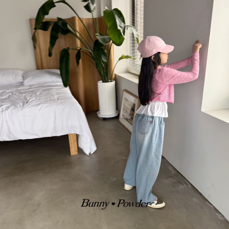 Bunny Powder - Korean Children Fashion - #Kfashion4kids - Giselle Denim Pants - 2