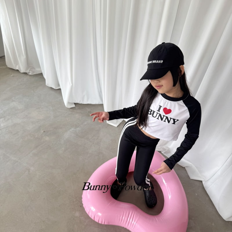 Bunny Powder - Korean Children Fashion - #childofig - I Love Rash Guard Tee - 8
