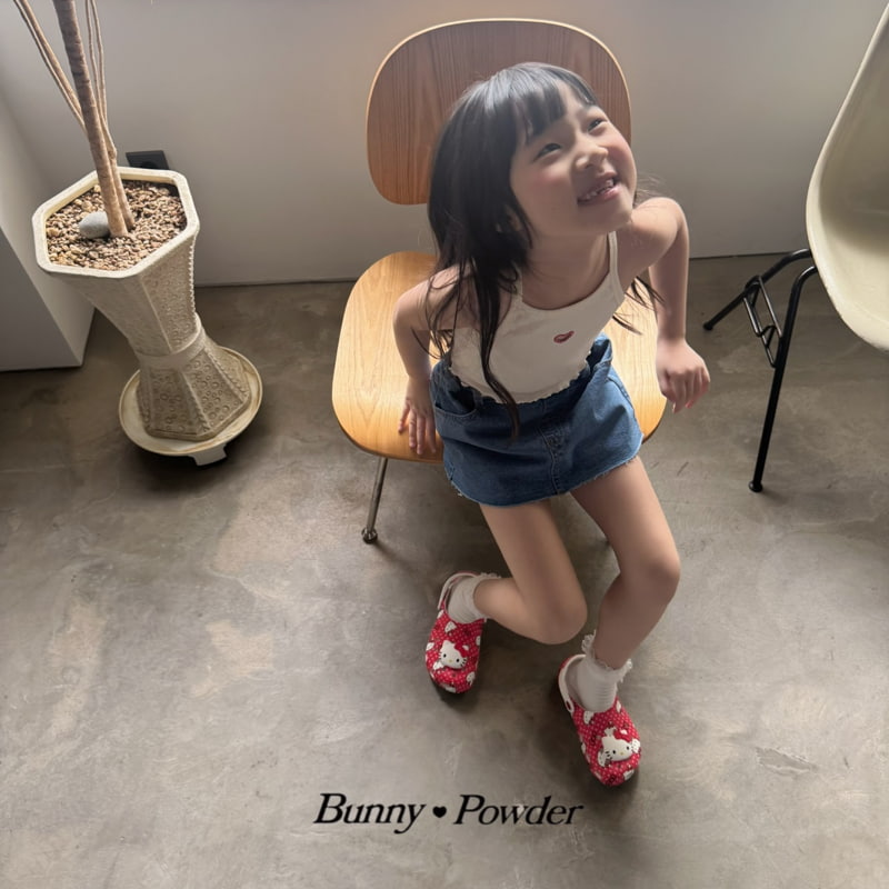 Bunny Powder - Korean Children Fashion - #childofig - Denim Skirt Pants - 9
