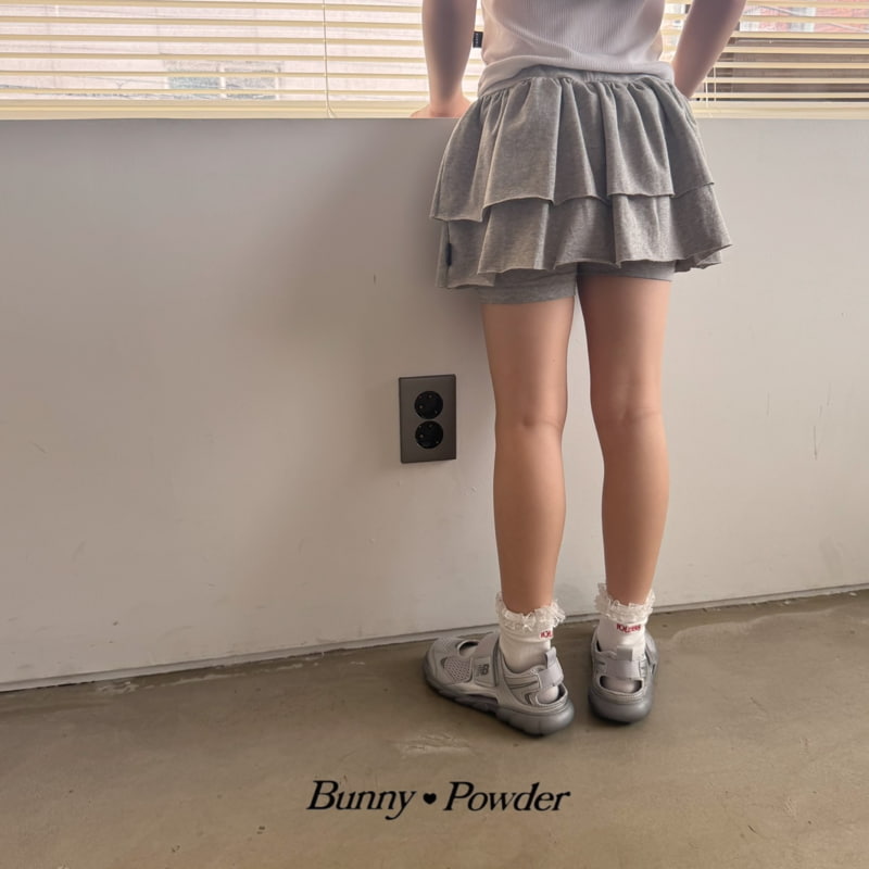 Bunny Powder - Korean Children Fashion - #childofig - Cancan Skirt Leggings - 3