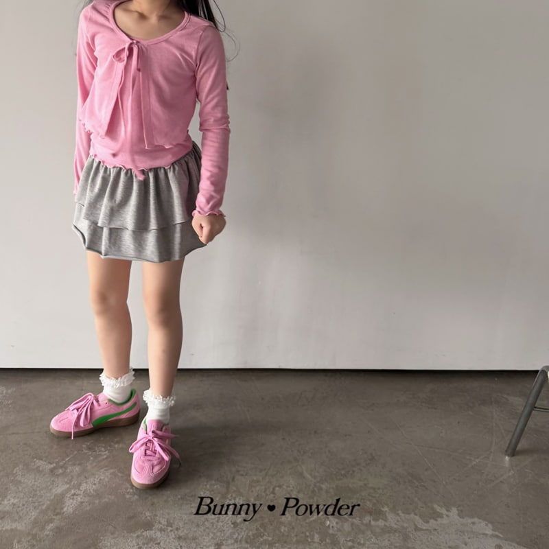 Bunny Powder - Korean Children Fashion - #childofig - Linen Cardigan Set - 2
