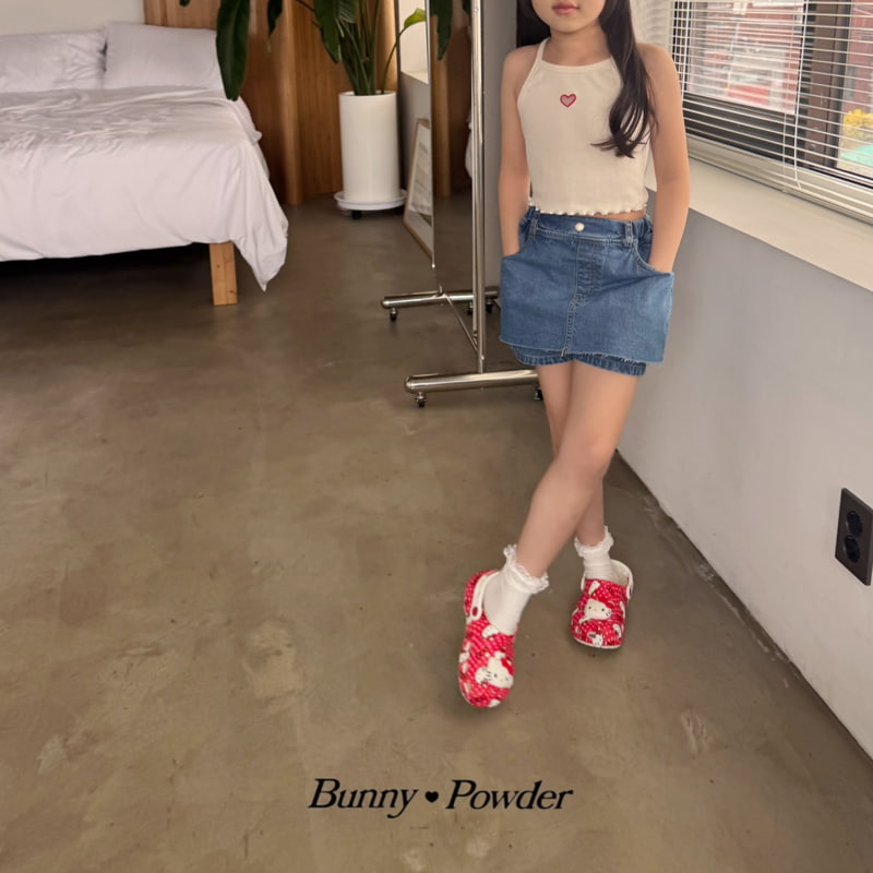 Bunny Powder - Korean Children Fashion - #fashionkids - Heart Heart Sleeveless - 3