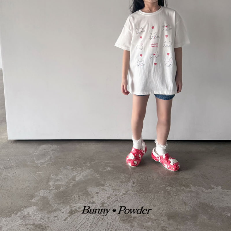 Bunny Powder - Korean Children Fashion - #fashionkids - Miu bunny Tee