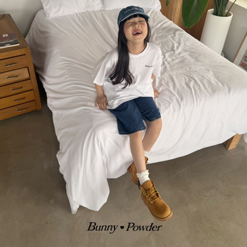 Bunny Powder - Korean Children Fashion - #kidsshorts - Denim Bermuda Pants - 5