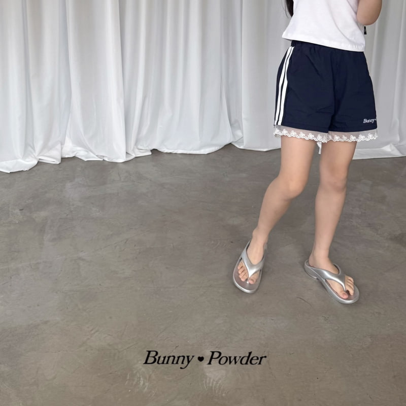 Bunny Powder - Korean Children Fashion - #kidsshorts - Ribbon Track Pants - 10
