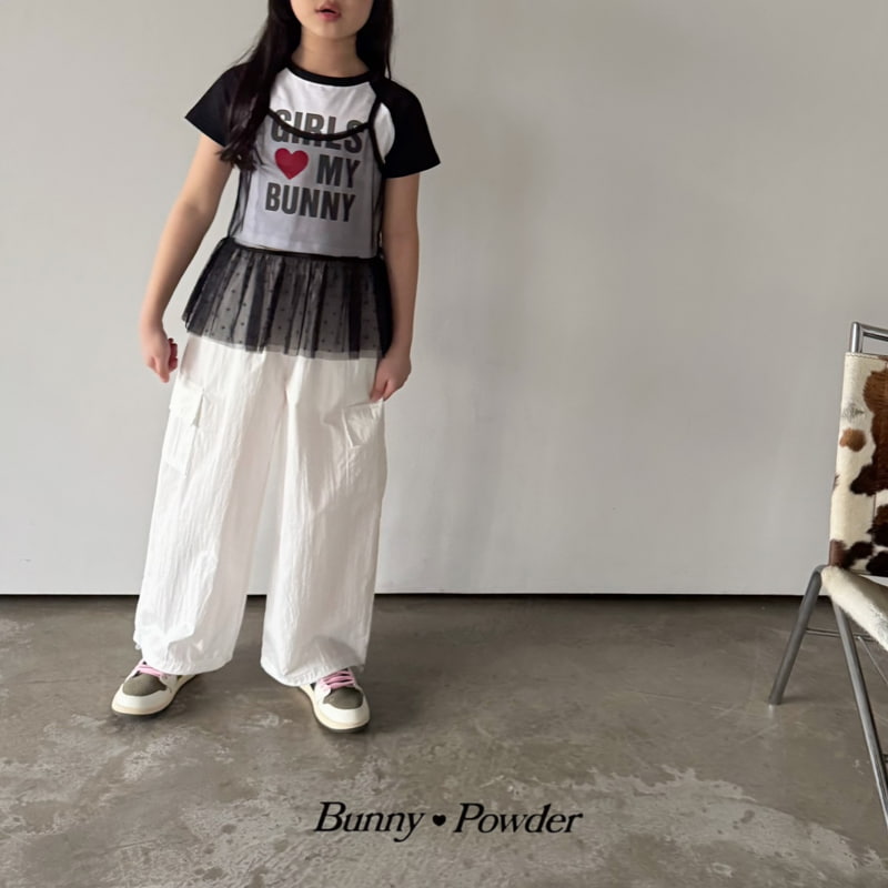 Bunny Powder - Korean Children Fashion - #kidsstore - Hearts Cargo Pants - 7