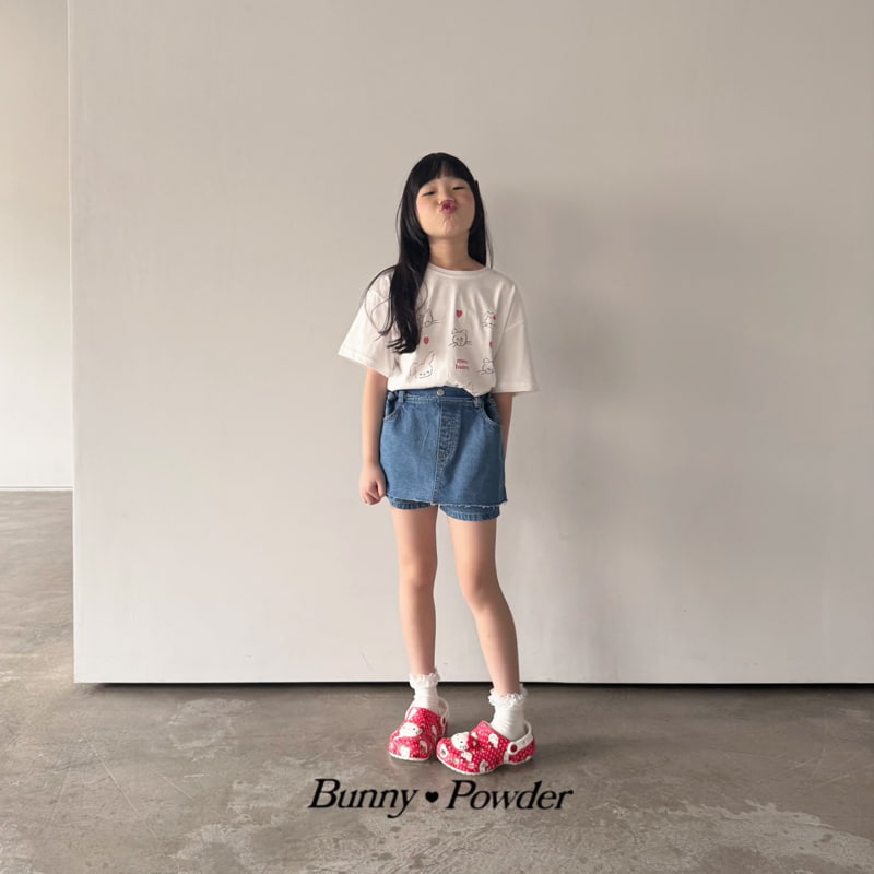 Bunny Powder - Korean Children Fashion - #kidsstore - Miu bunny Tee - 3