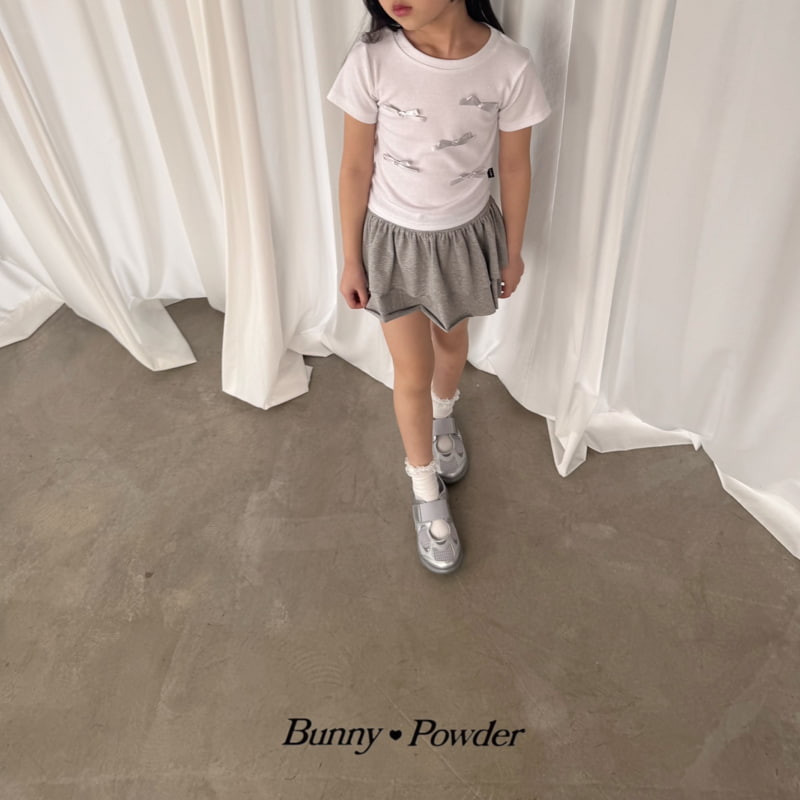 Bunny Powder - Korean Children Fashion - #kidzfashiontrend - Ribbon Pearl Tee - 6