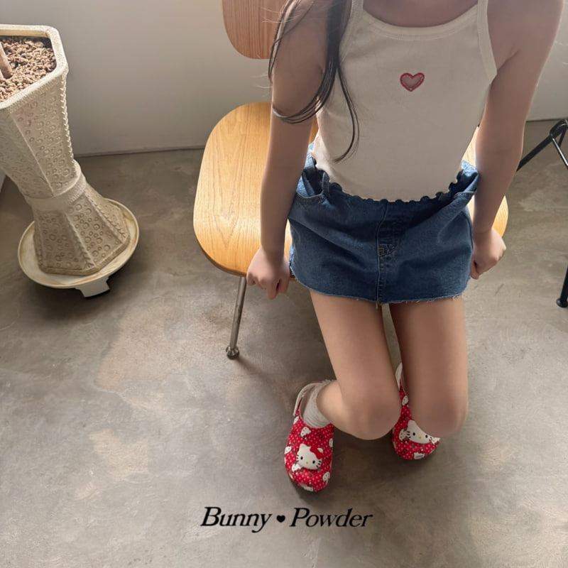 Bunny Powder - Korean Children Fashion - #kidzfashiontrend - Heart Heart Sleeveless - 6