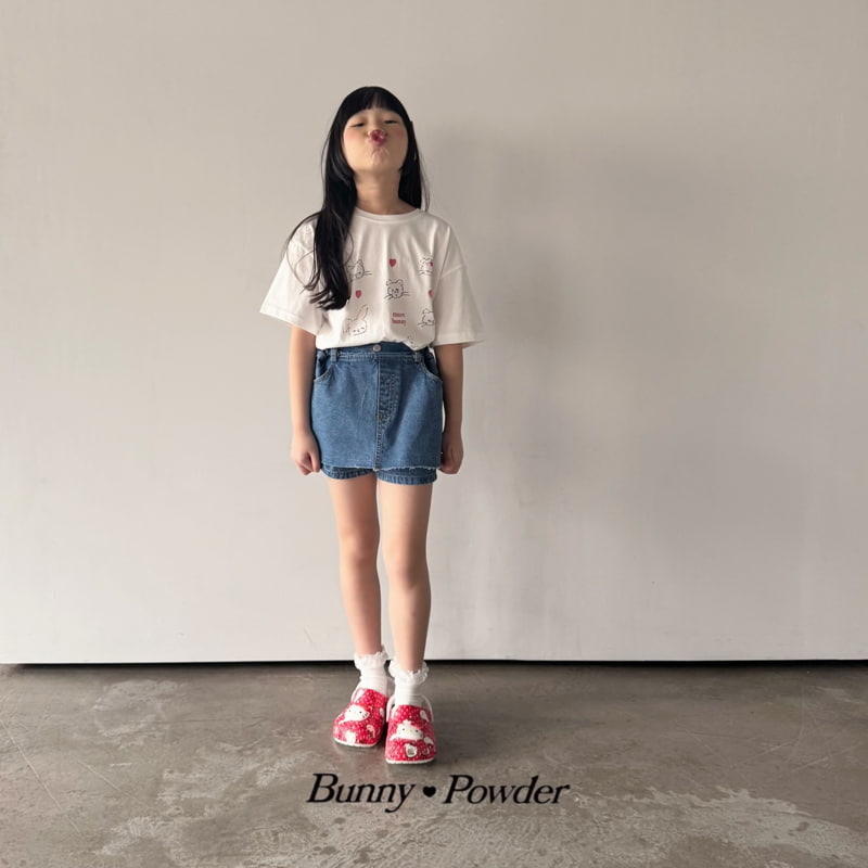 Bunny Powder - Korean Children Fashion - #kidsstore - Miu bunny Tee - 4