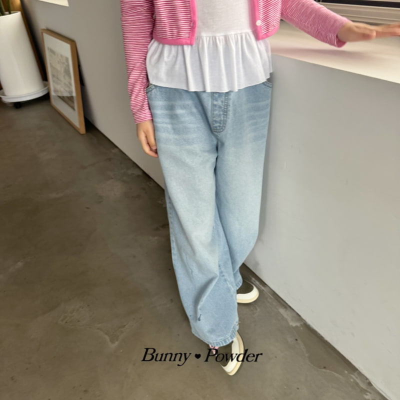 Bunny Powder - Korean Children Fashion - #kidzfashiontrend - Giselle Denim Pants