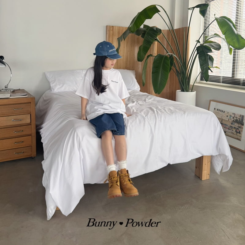 Bunny Powder - Korean Children Fashion - #littlefashionista - Bunny Short Sleeve Tee - 2