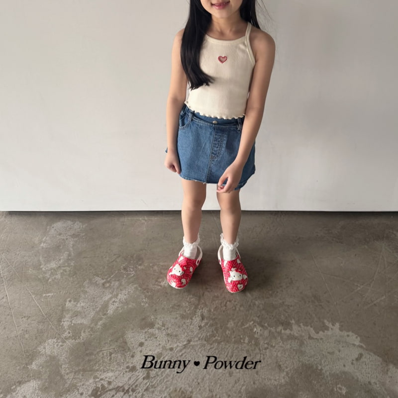 Bunny Powder - Korean Children Fashion - #littlefashionista - Heart Heart Sleeveless - 8