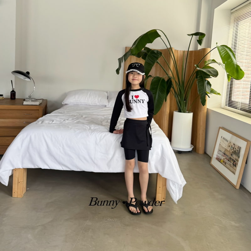 Bunny Powder - Korean Children Fashion - #magicofchildhood - I Love Rash Guard Tee - 2