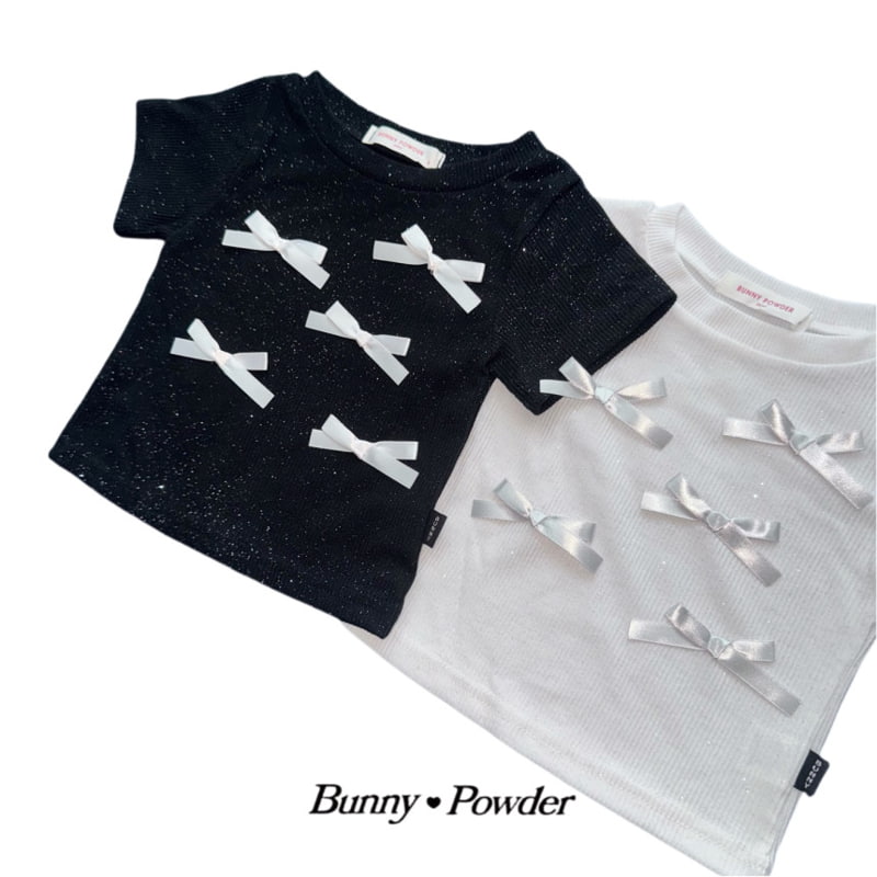 Bunny Powder - Korean Children Fashion - #magicofchildhood - Ribbon Pearl Tee - 9