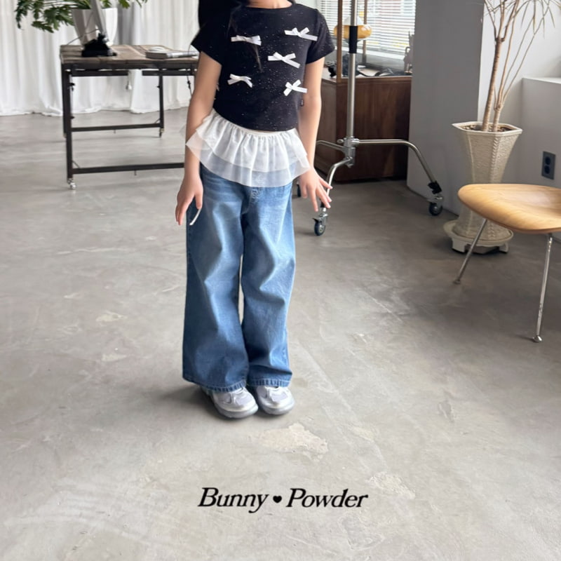 Bunny Powder - Korean Children Fashion - #prettylittlegirls - Ribbon Pearl Tee - 11