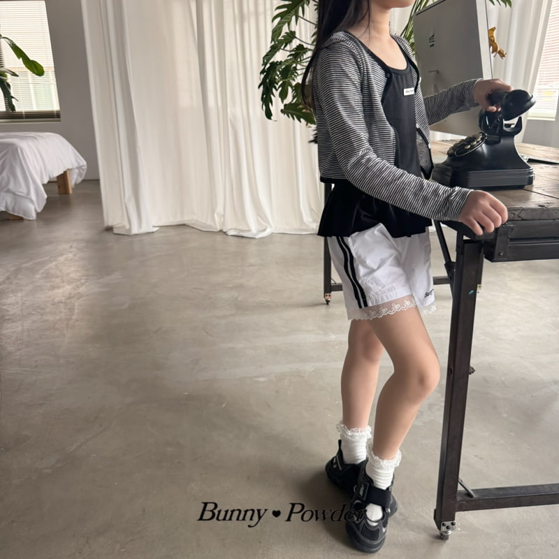 Bunny Powder - Korean Children Fashion - #toddlerclothing - Ribbon Track Pants - 4