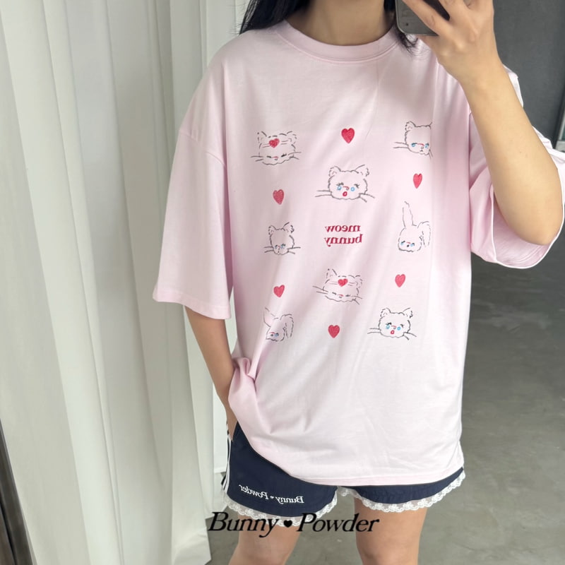 Bunny Powder - Korean Women Fashion - #momslook - Adult Miu bunny Tee - 6
