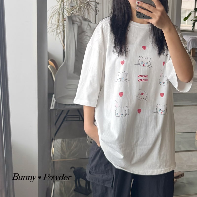 Bunny Powder - Korean Women Fashion - #momslook - Adult Miu bunny Tee - 8