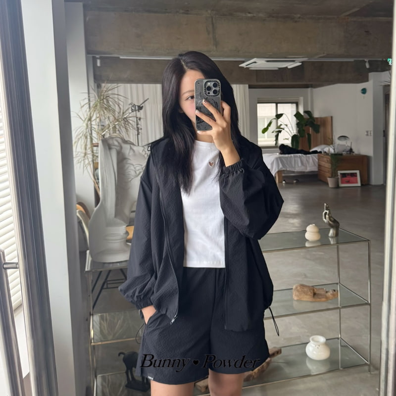 Bunny Powder - Korean Women Fashion - #momslook - Adult Blue Night Jacket - 9