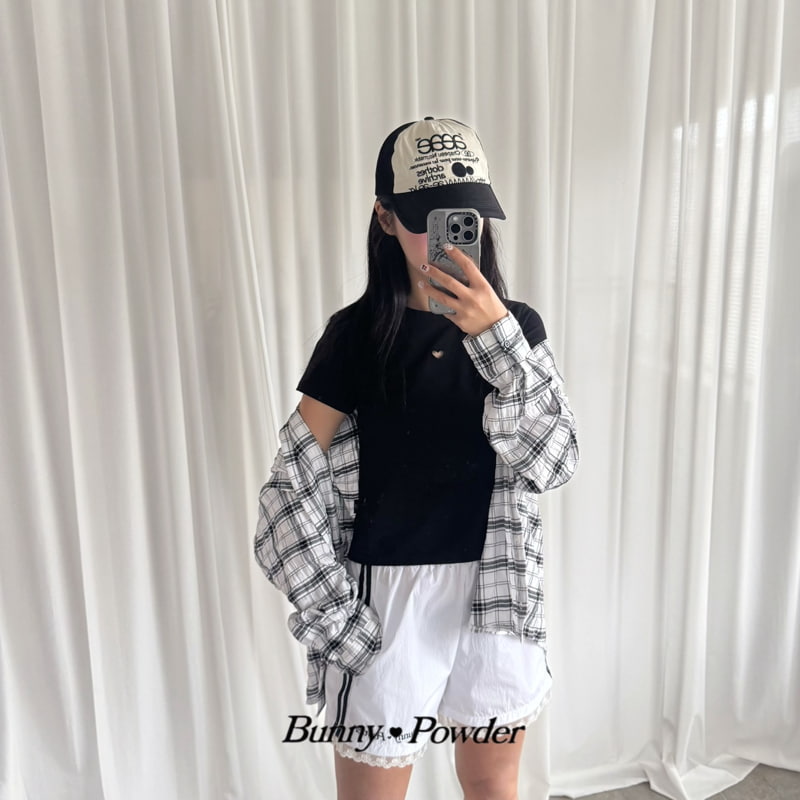 Bunny Powder - Korean Women Fashion - #momslook - Adult Heart Punching Tee - 8