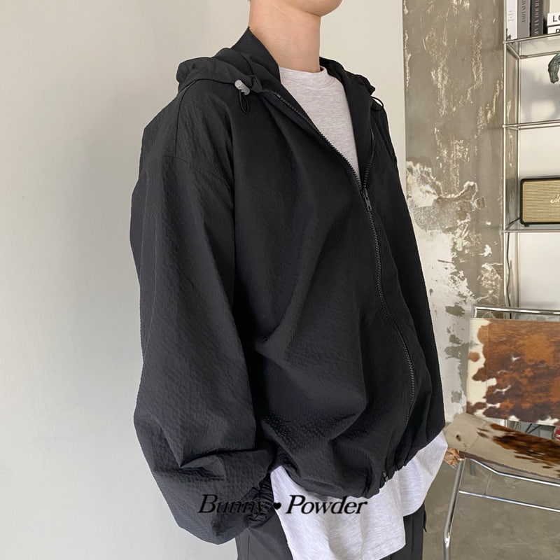 Bunny Powder - Korean Women Fashion - #thatsdarling - Adult Blue Night Jacket - 3