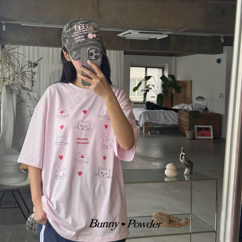 Bunny Powder - Korean Women Fashion - #thelittlethings - Adult Miu bunny Tee - 5