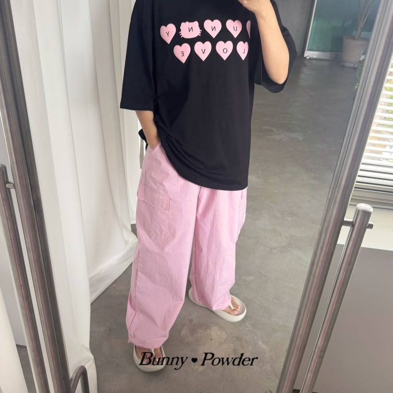 Bunny Powder - Korean Women Fashion - #vintageinspired - Adult Hearts Cargo Pants - 3