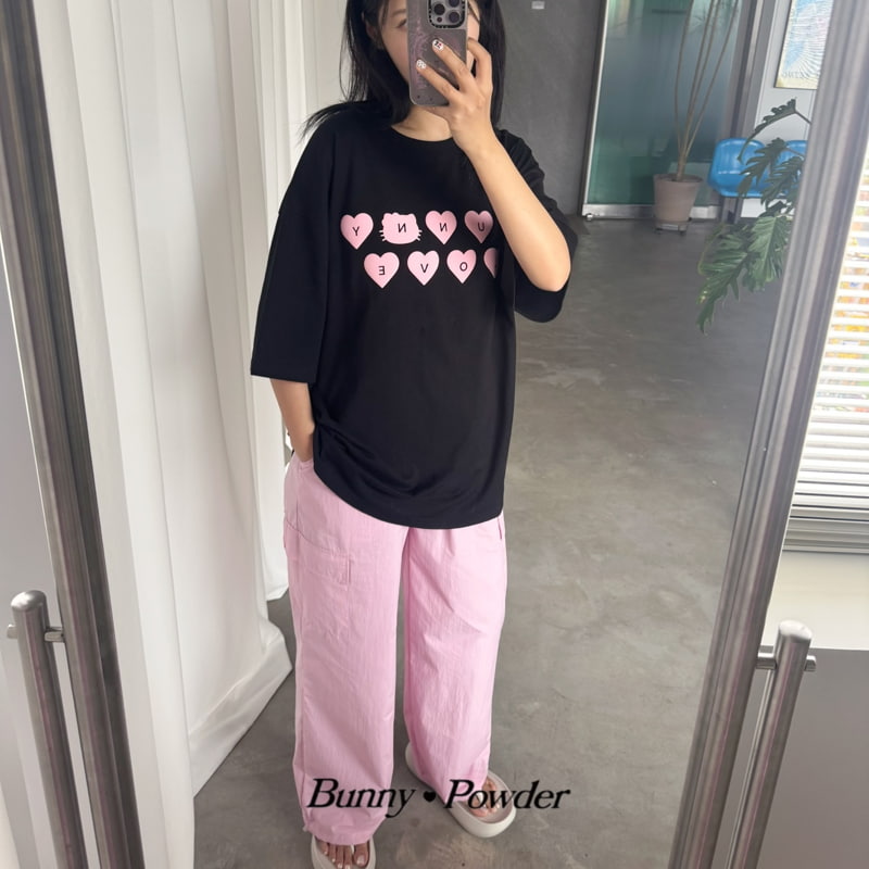 Bunny Powder - Korean Women Fashion - #vintageinspired - Adult Hearts Cargo Pants - 4