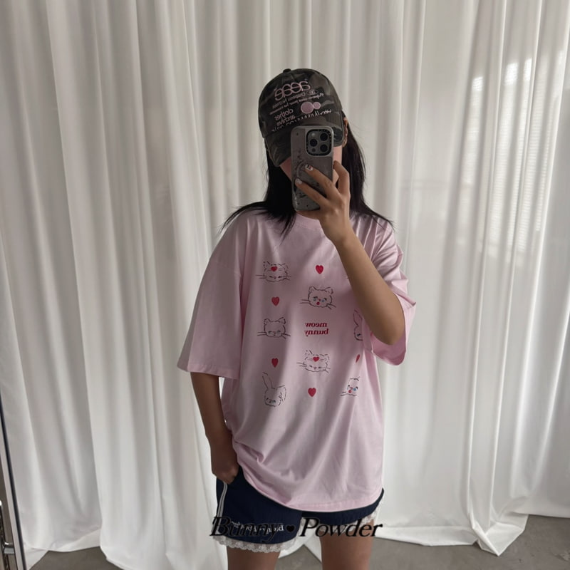 Bunny Powder - Korean Women Fashion - #womensfashion - Adult Miu bunny Tee - 7