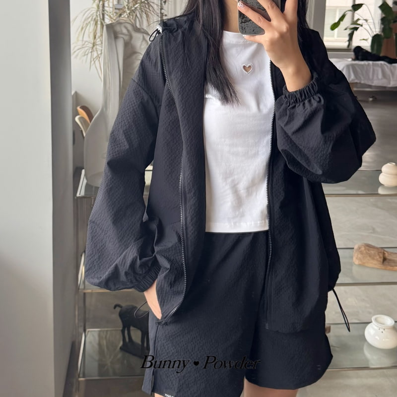 Bunny Powder - Korean Women Fashion - #womensfashion - Adult Blue Night Jacket - 8