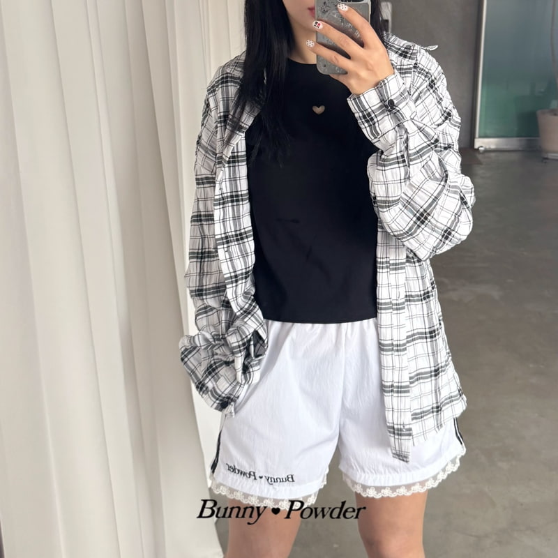 Bunny Powder - Korean Women Fashion - #womensfashion - Adult Heart Punching Tee - 5