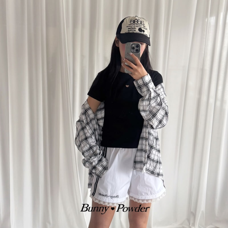 Bunny Powder - Korean Women Fashion - #womensfashion - Adult Heart Punching Tee - 7