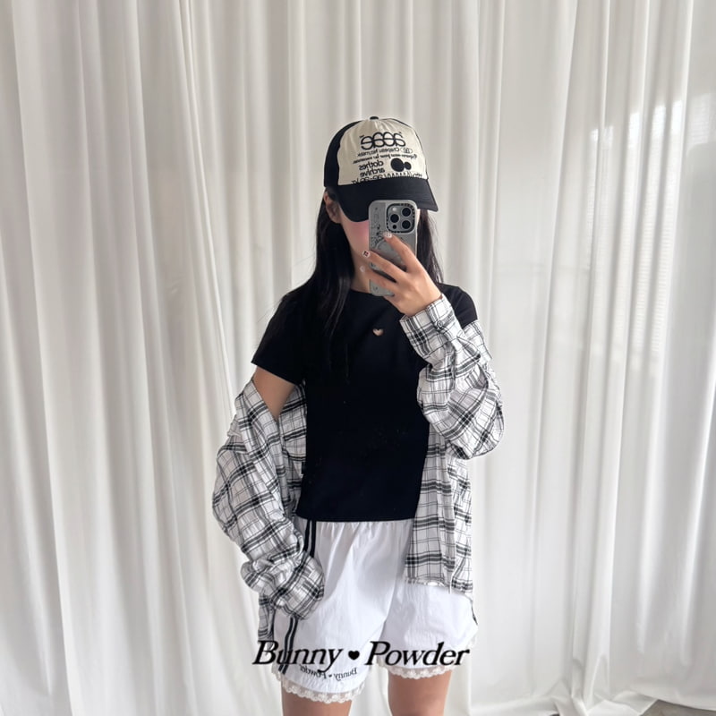 Bunny Powder - Korean Women Fashion - #womensfashion - Adult Heart Punching Tee - 9
