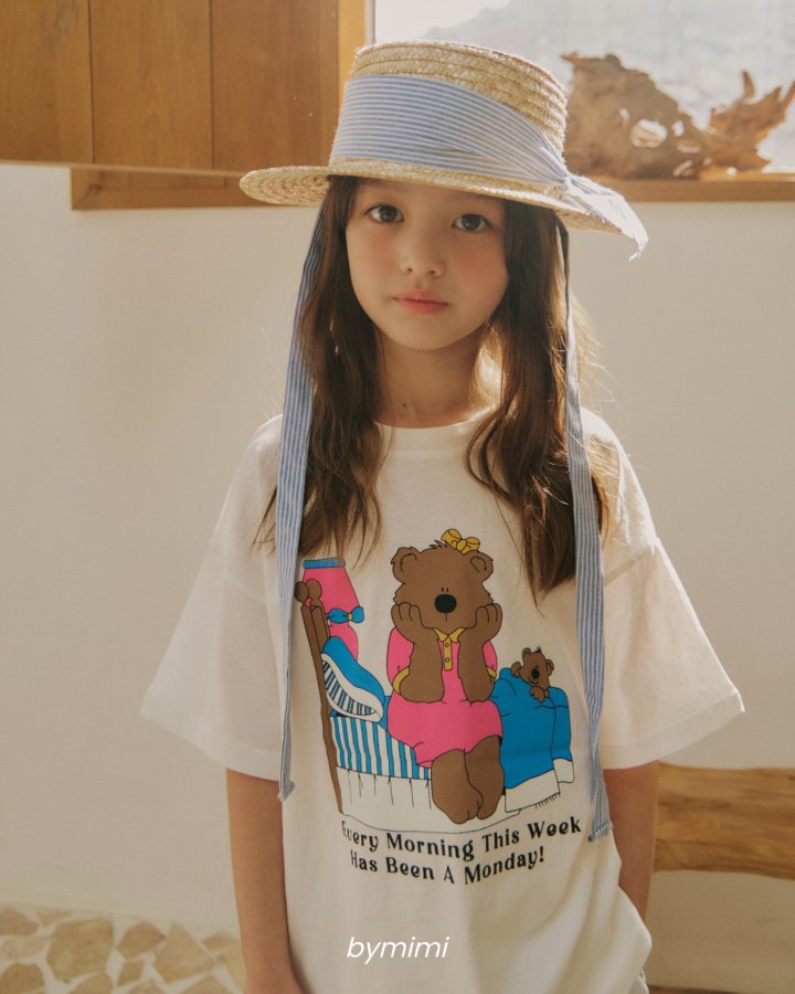 Bymimi - Korean Children Fashion - #Kfashion4kids - Bed Bear Tee - 8
