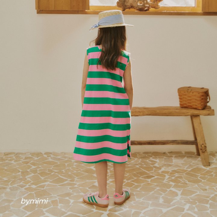 Bymimi - Korean Children Fashion - #Kfashion4kids - Racket Sleeveless One-piece - 6