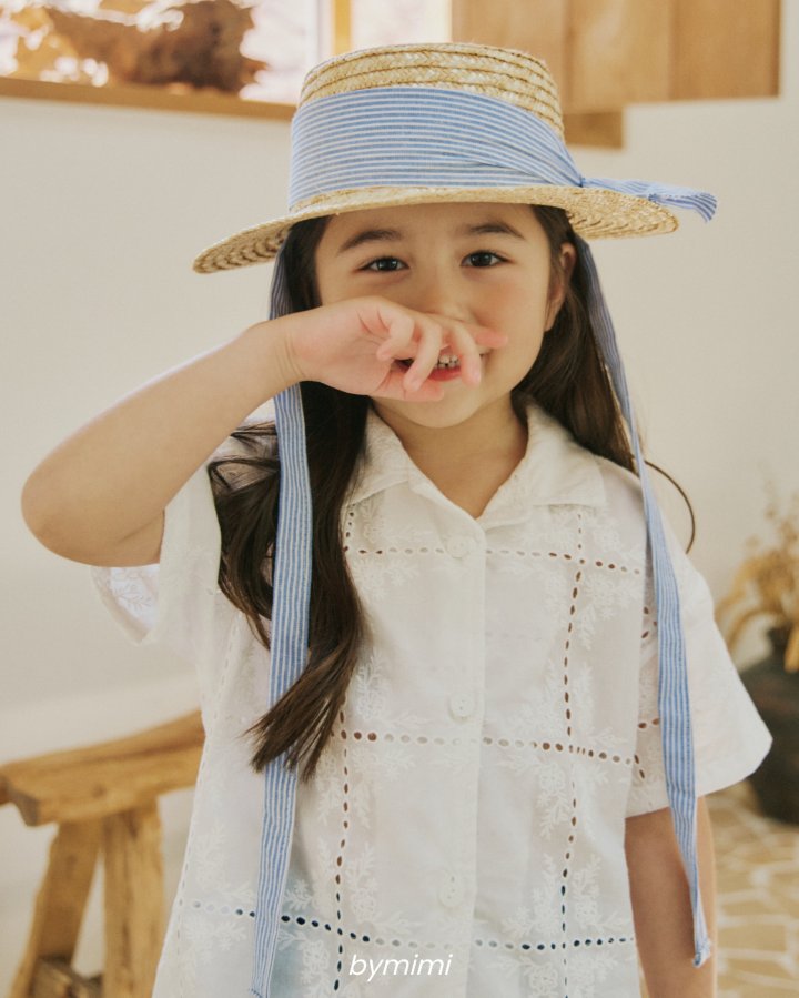 Bymimi - Korean Children Fashion - #childofig - String Straw Hat - 11