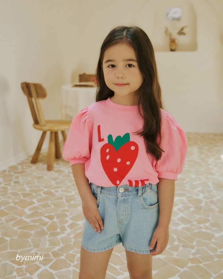 Bymimi - Korean Children Fashion - #childofig - Love Tee - 11