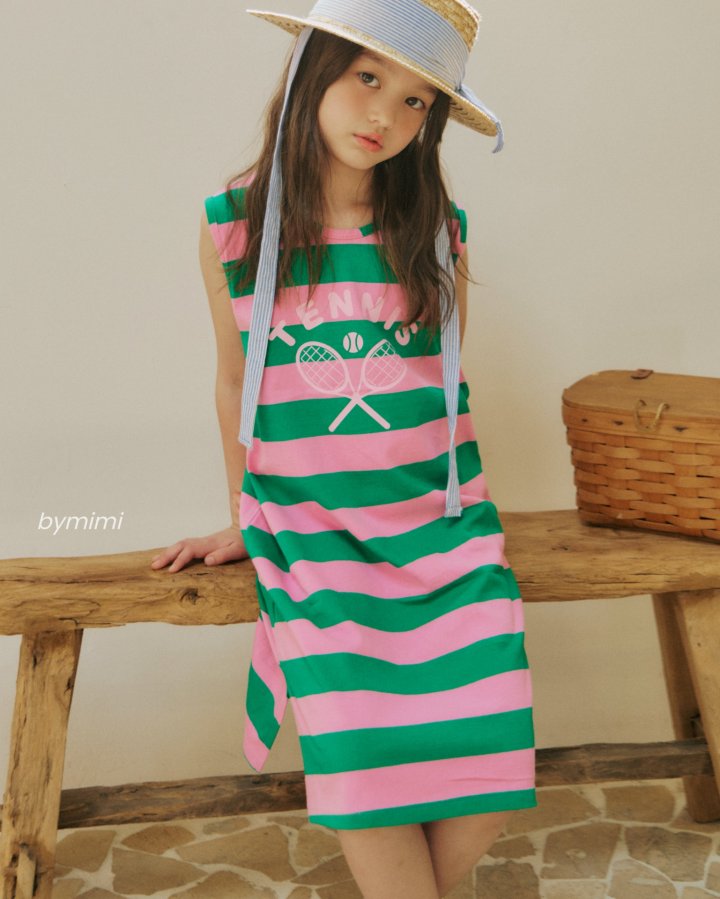 Bymimi - Korean Children Fashion - #childofig - Racket Sleeveless One-piece - 12