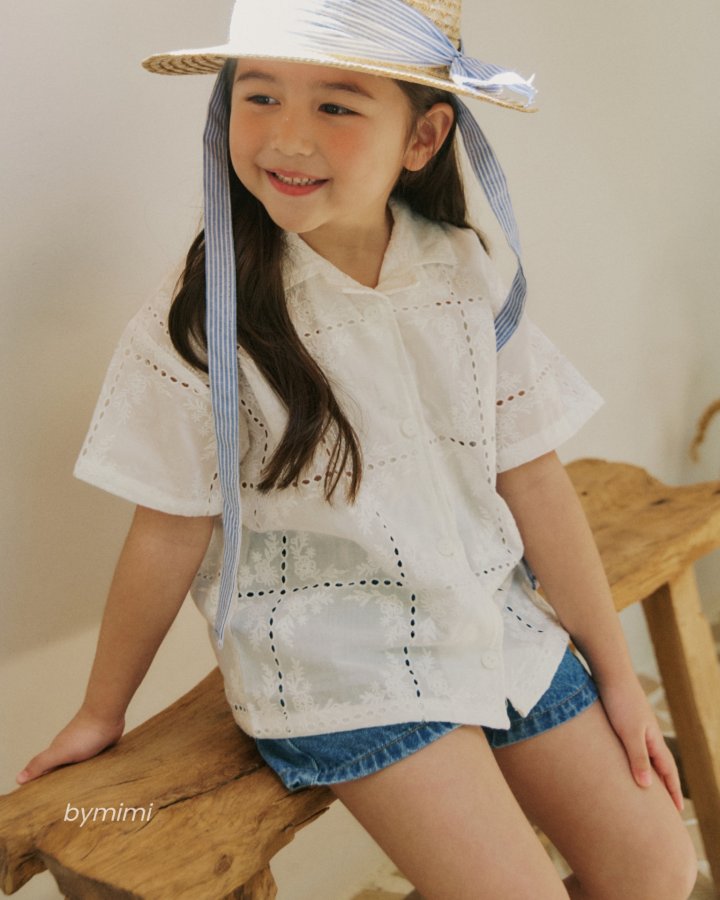 Bymimi - Korean Children Fashion - #childrensboutique - Merci Shirt White - 12