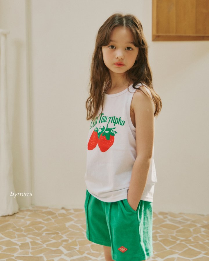 Bymimi - Korean Children Fashion - #discoveringself - Strawberry Sleeveless - 9