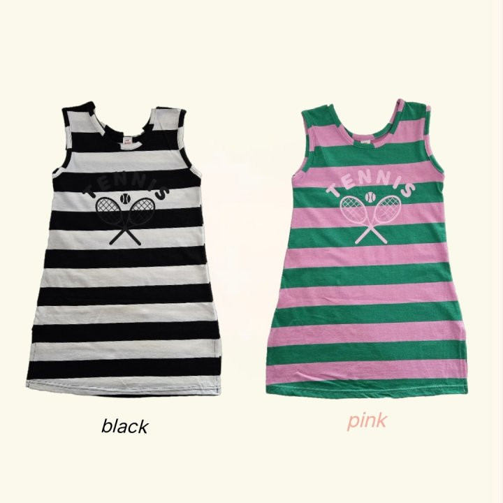 Bymimi - Korean Children Fashion - #discoveringself - Racket Sleeveless One-piece