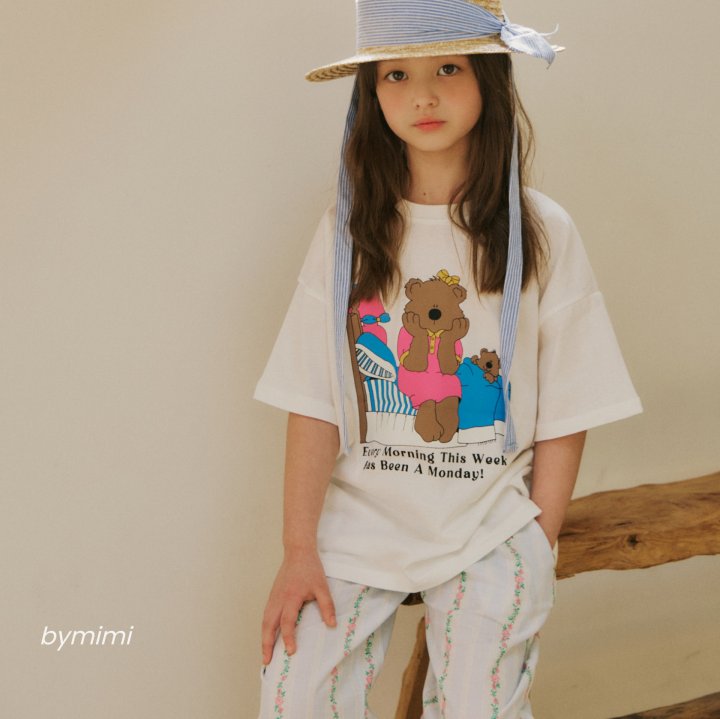 Bymimi - Korean Children Fashion - #discoveringself - Bed Bear Tee - 4