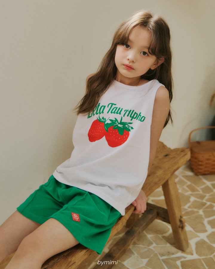 Bymimi - Korean Children Fashion - #kidsshorts - Label Terry Pants - 6