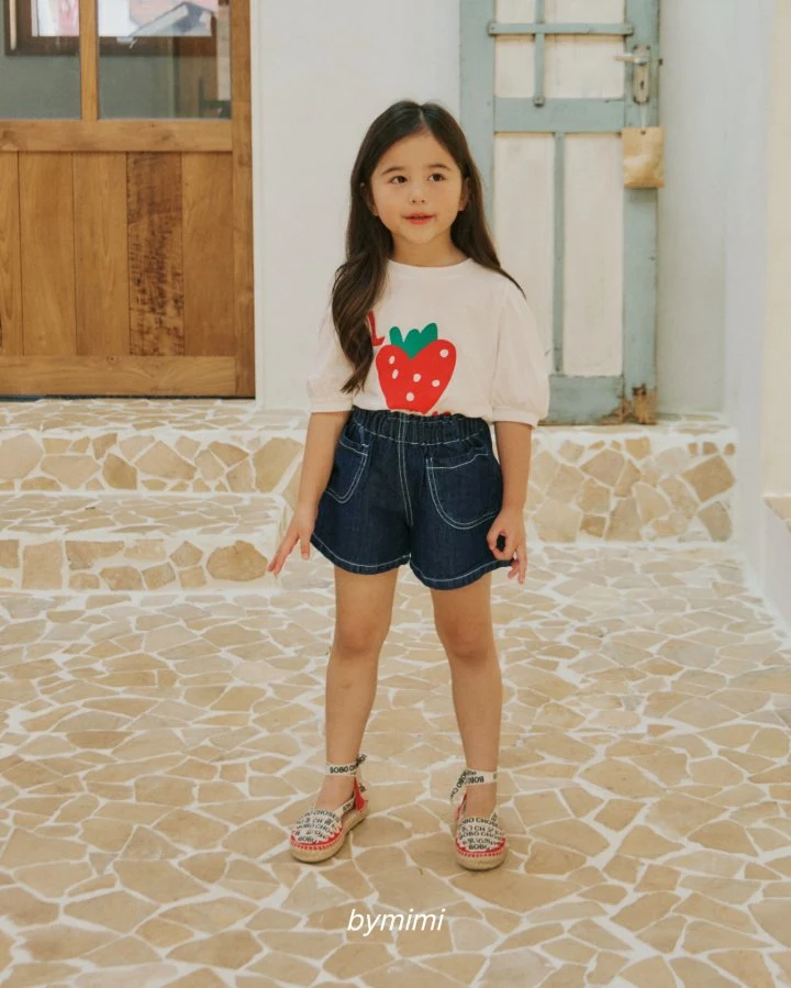 Bymimi - Korean Children Fashion - #kidsshorts - Love Tee - 3
